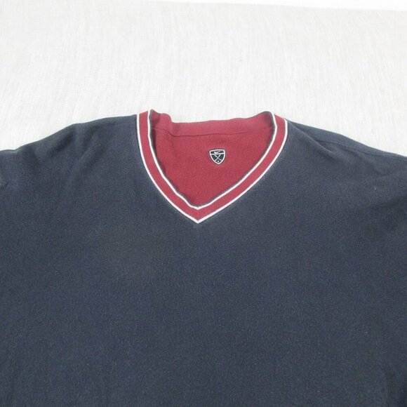 Nike Golf Sweater Mens Red Gray Fleece Dri-Fit Convertible Performance Pullover - Picture 4 of 9